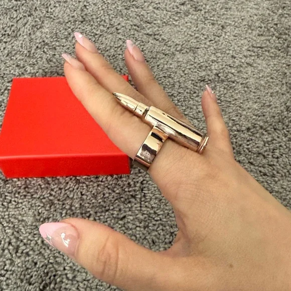 Jennifer Fisher Polished rose gold Bullet Ring - Picture 2 of 2